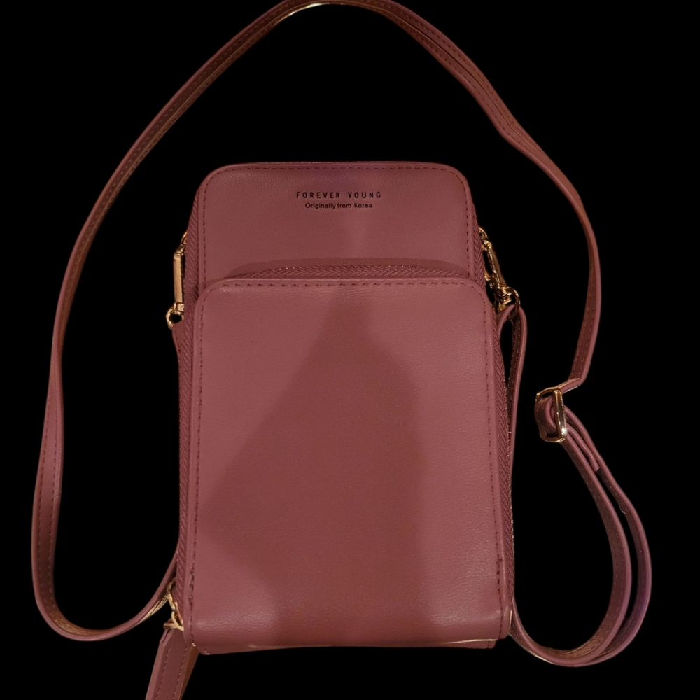 Forever Young small crossbody bag with built in wallet NWOT